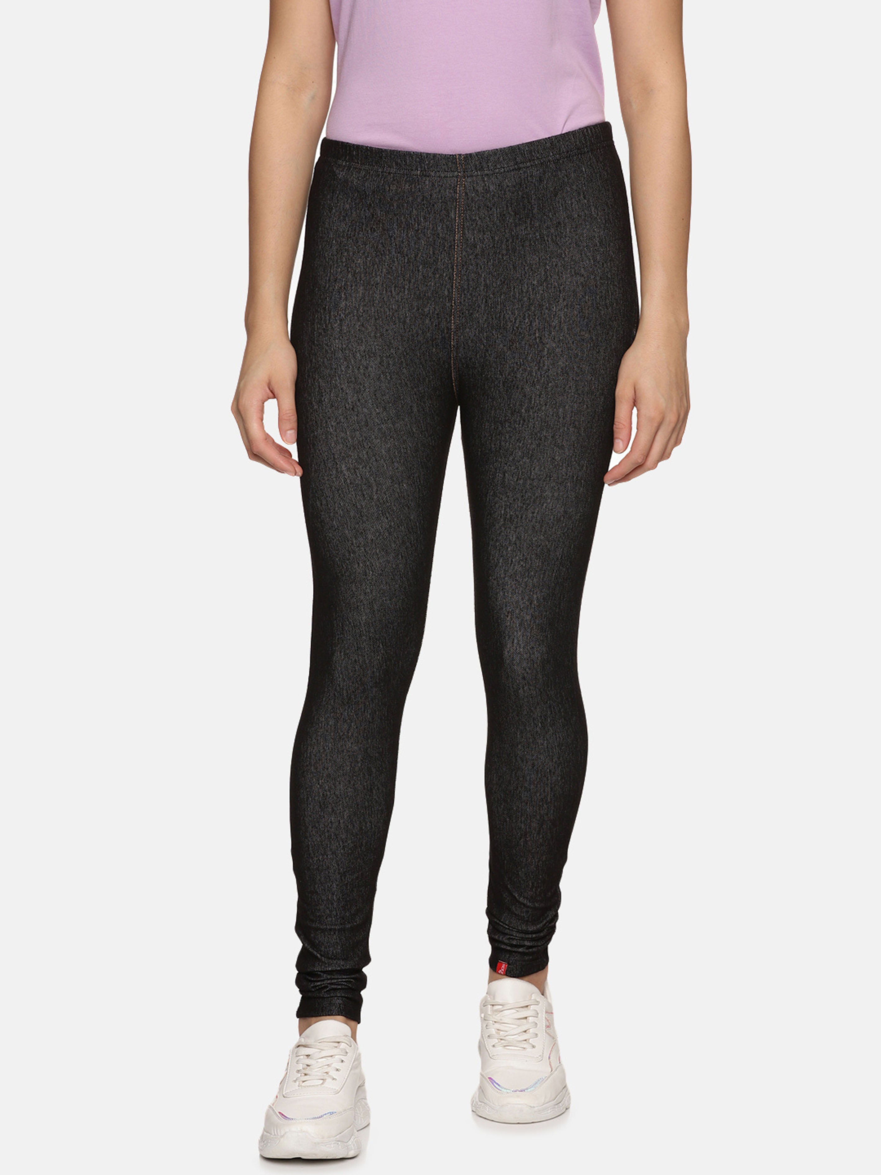 Womens solid strechable Jeggings NYD568