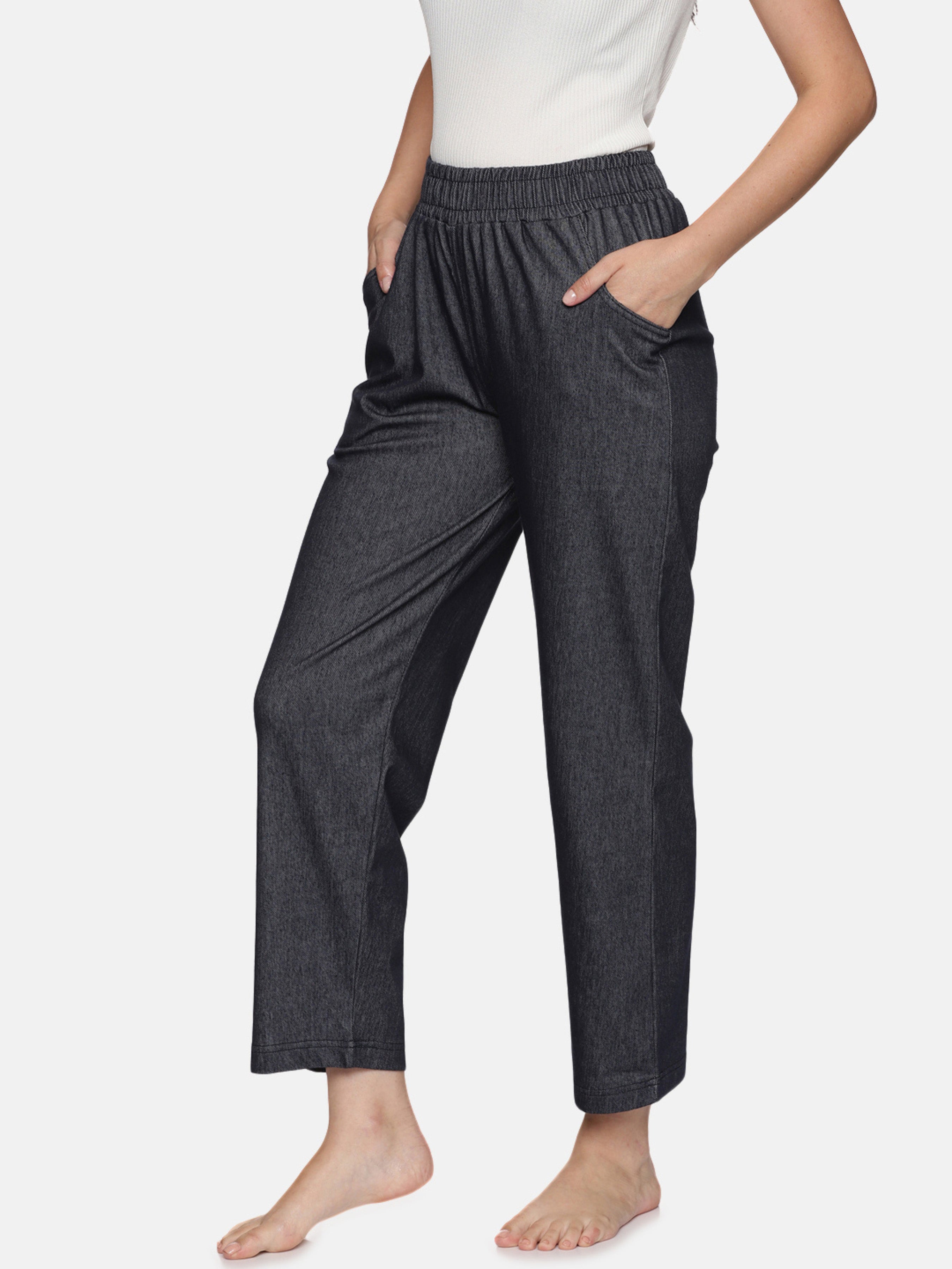 Women knit denim stretchable Pant NYS569 - notyetbyus