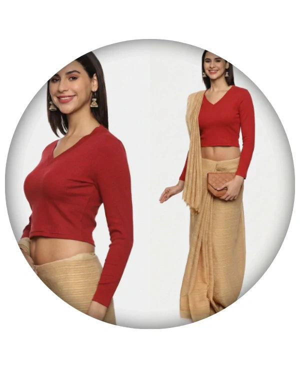 Full Sleeve Rib Blouse - notyetbyus