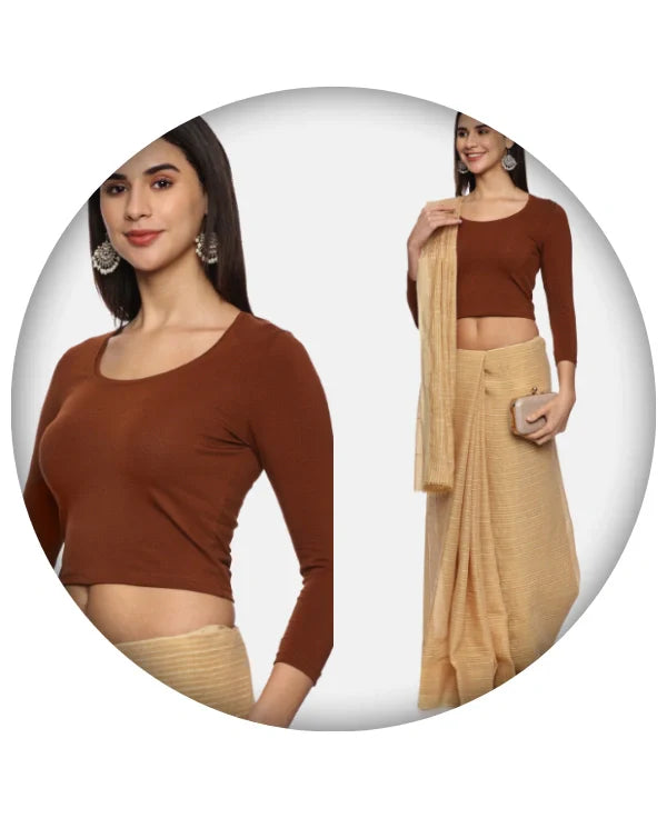 Three Fourth Sleeve Blouse - notyetbyus