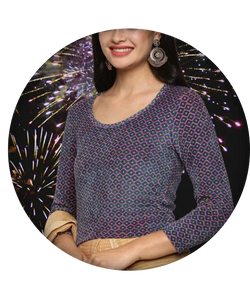 Allover Printed Blouse - notyetbyus