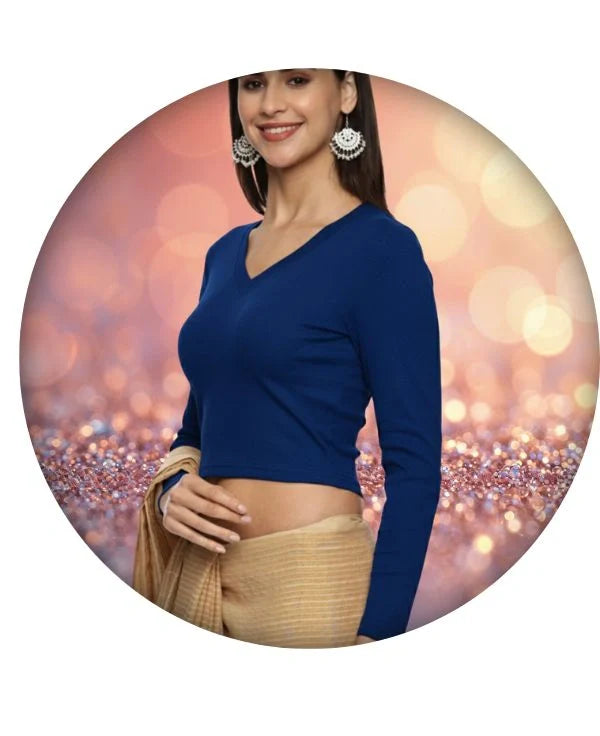 Full Sleeve Rib Blouse