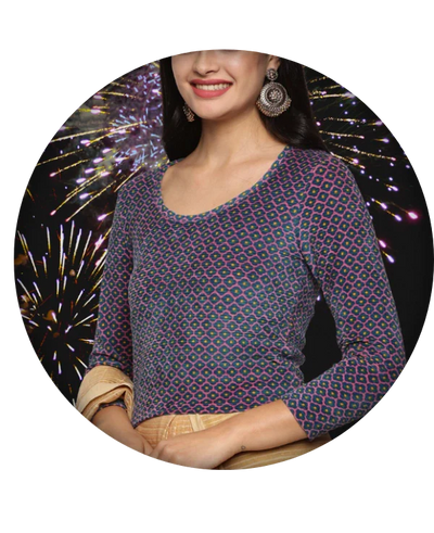 Allover Printed Blouse