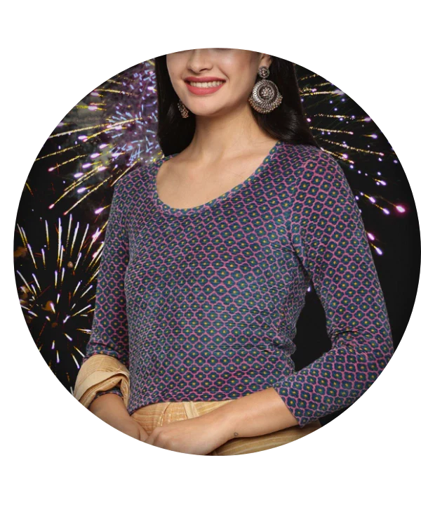 Allover Printed Blouse
