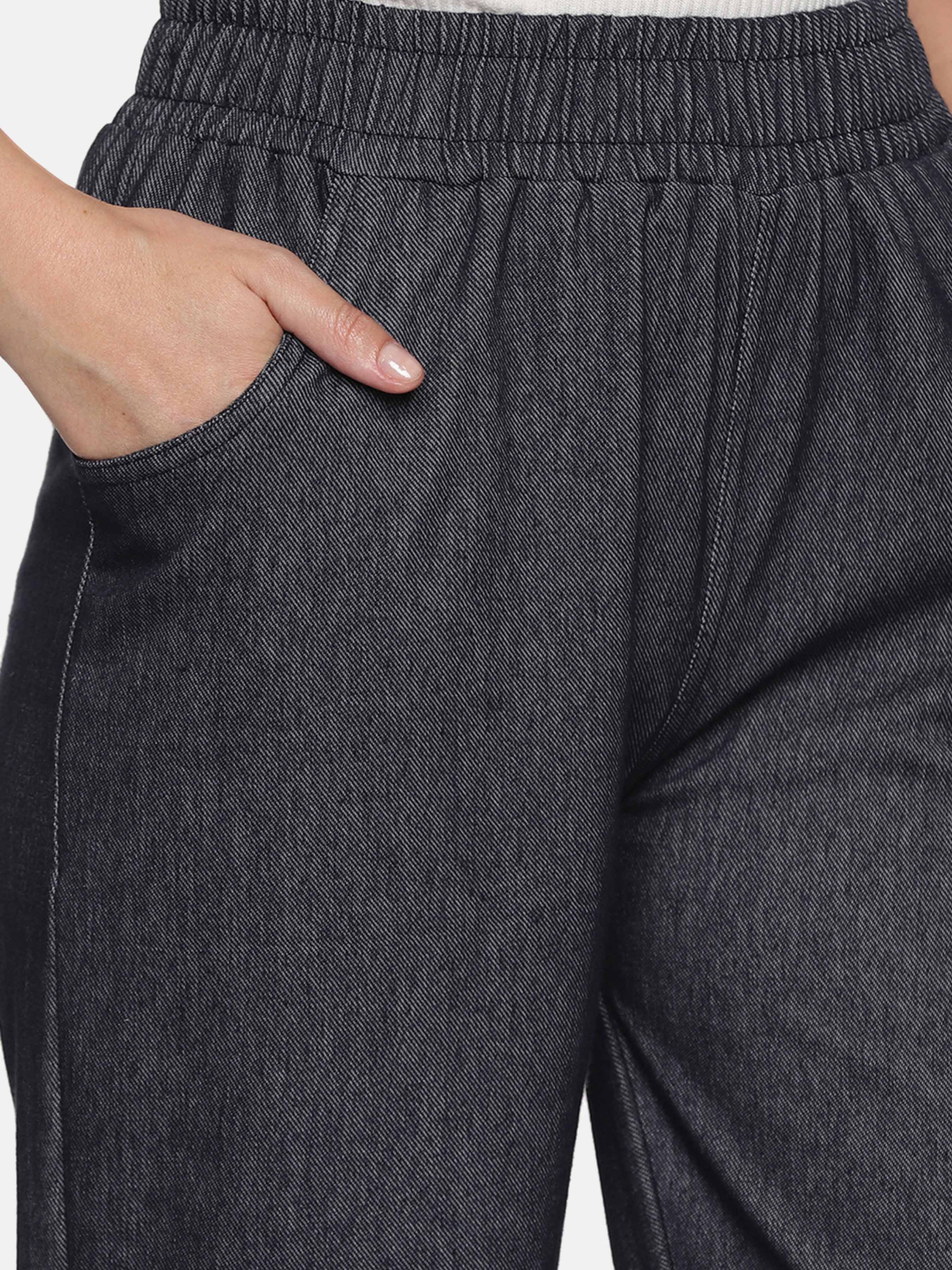 Women knit denim stretchable Pant NYS569 - notyetbyus