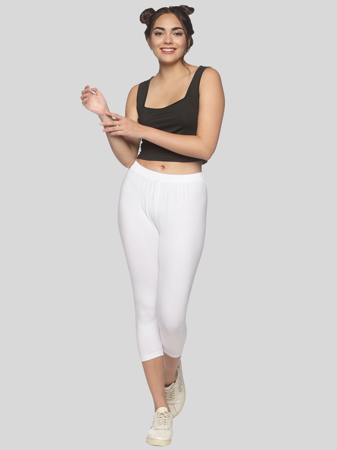 Women Stretchable Legging Capri NYC491 - notyetbyus