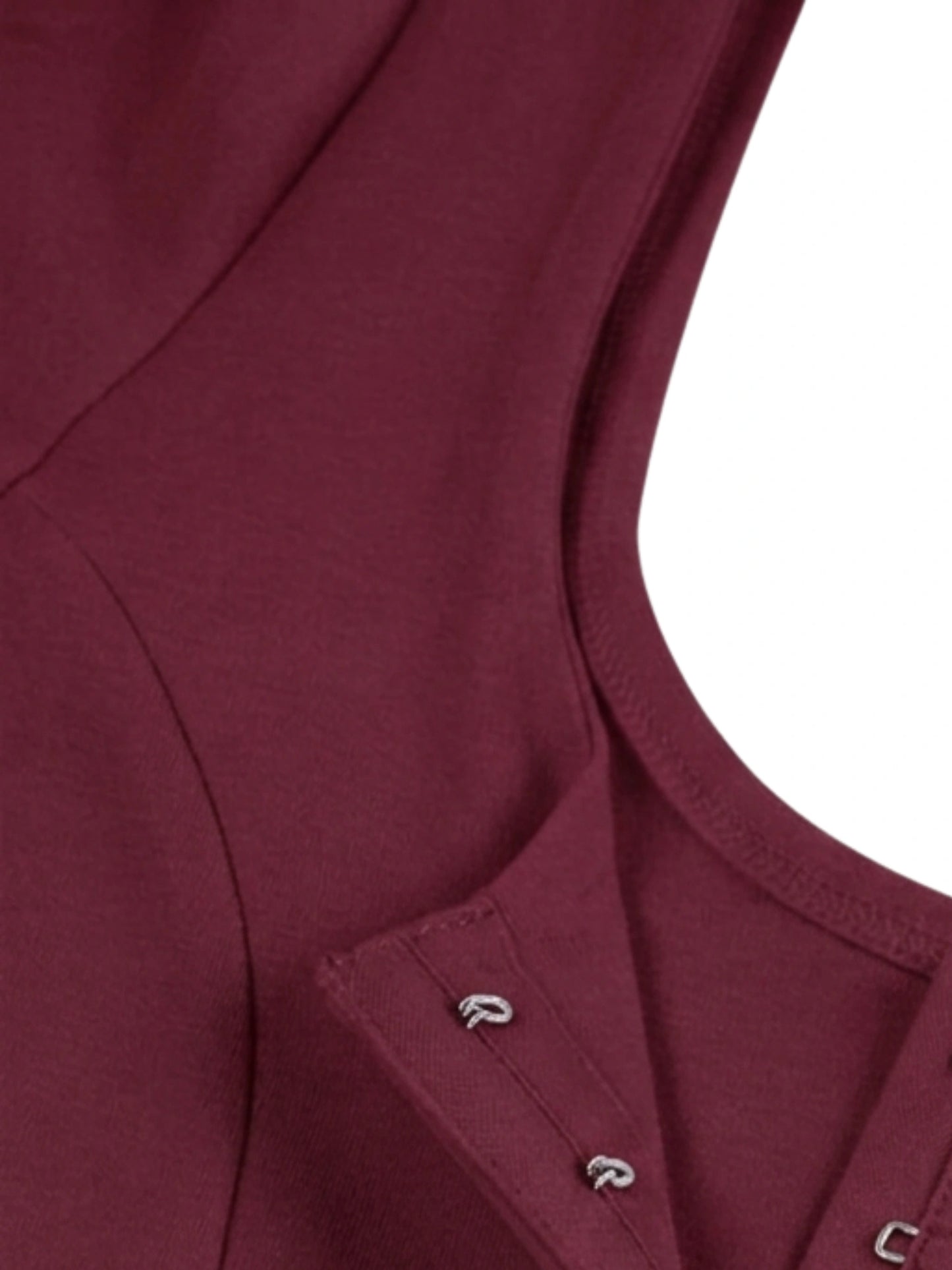 Women Front Open Plain Stretchable Half Sleeve Blouse U0261 Maroon