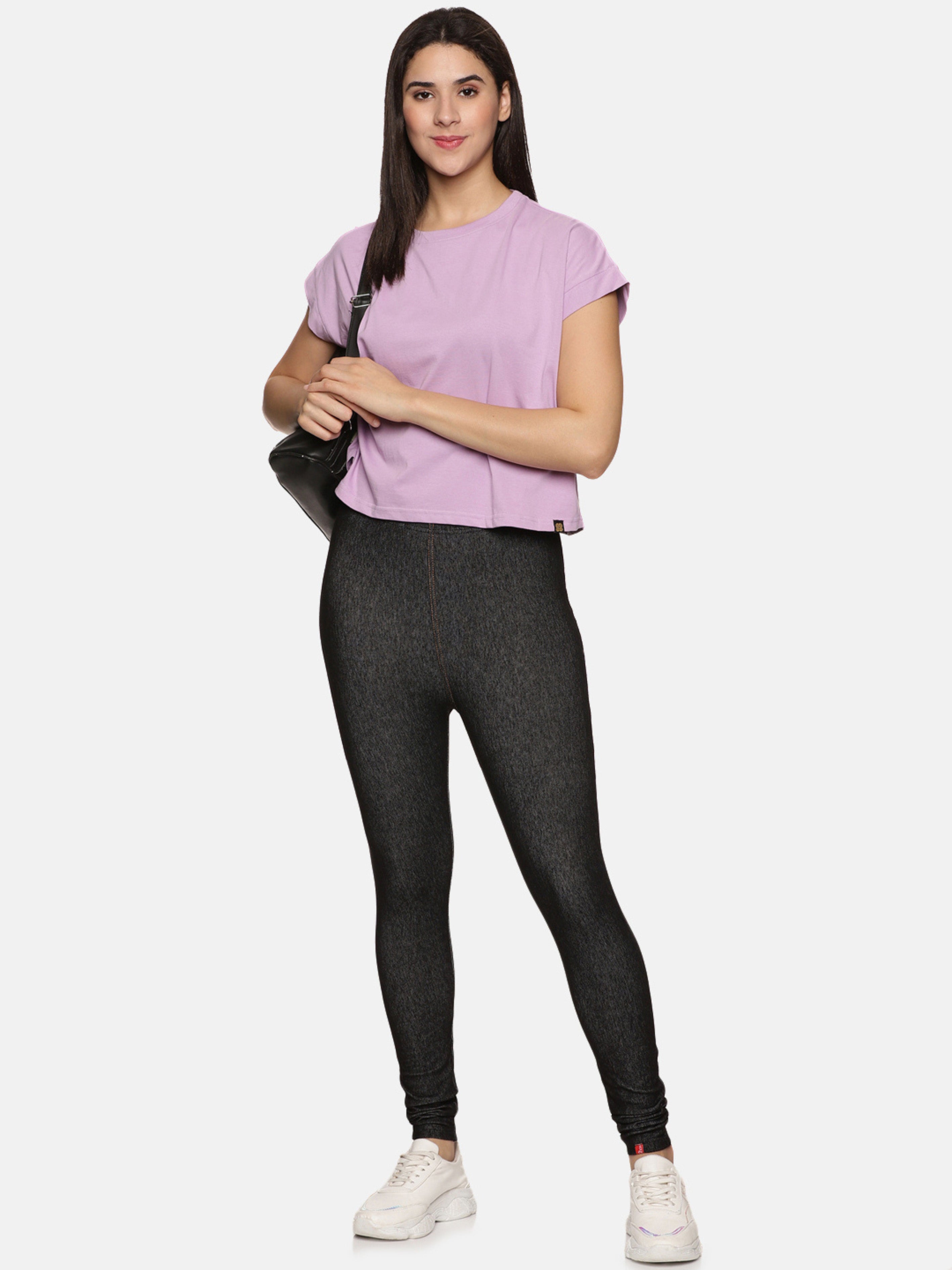 Womens solid strechable Jeggings NYD568 - notyetbyus