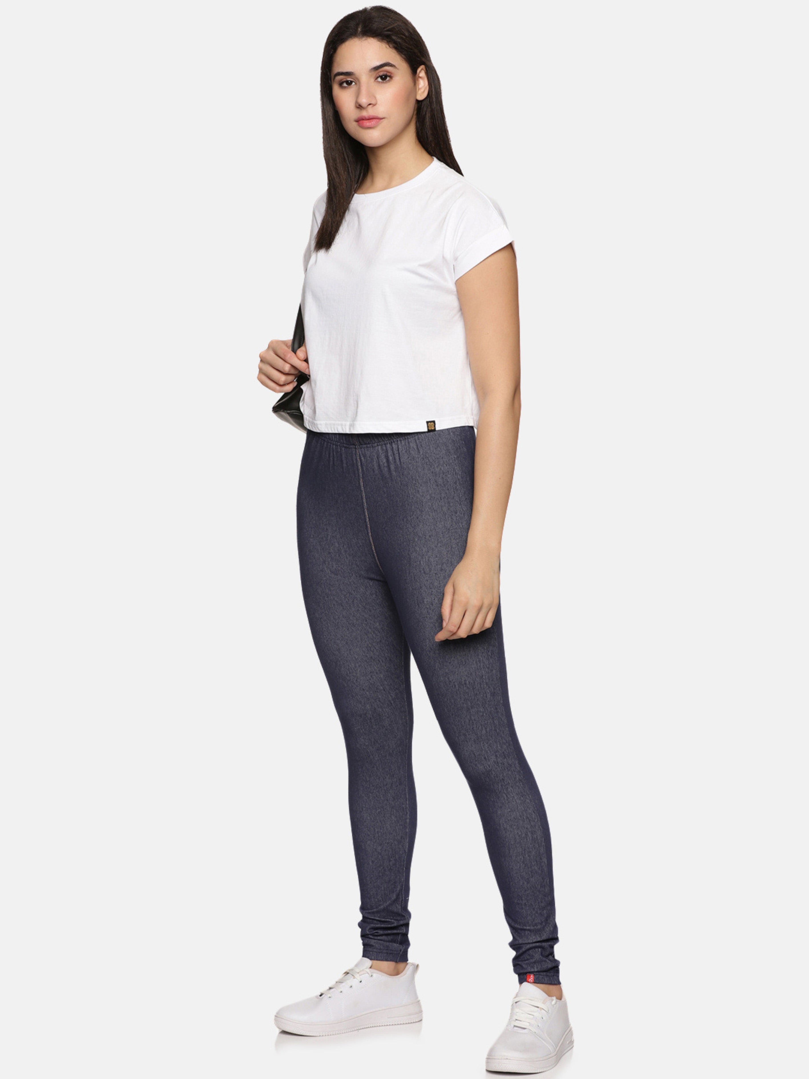 Womens solid strechable Jeggings NYD568 - notyetbyus