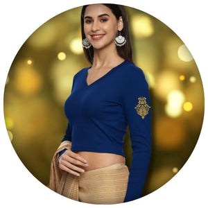 Full Sleeve Rib Blouse