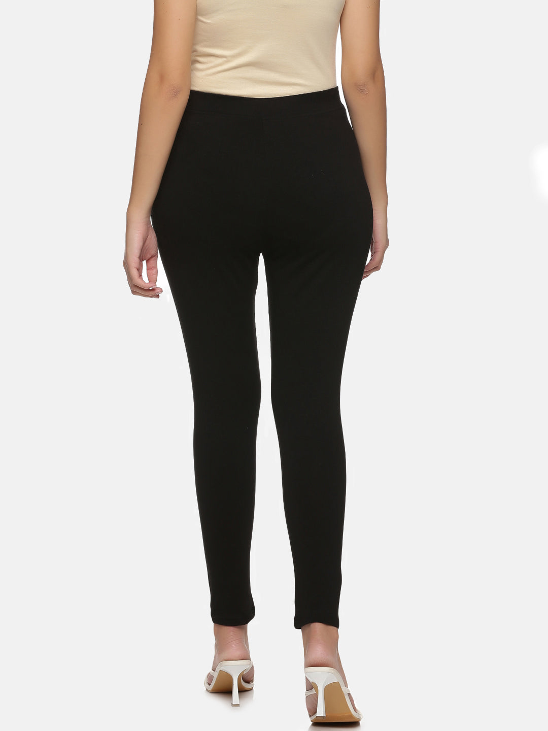 Women Solid Ankle Length Leggings NY575 - notyetbyus