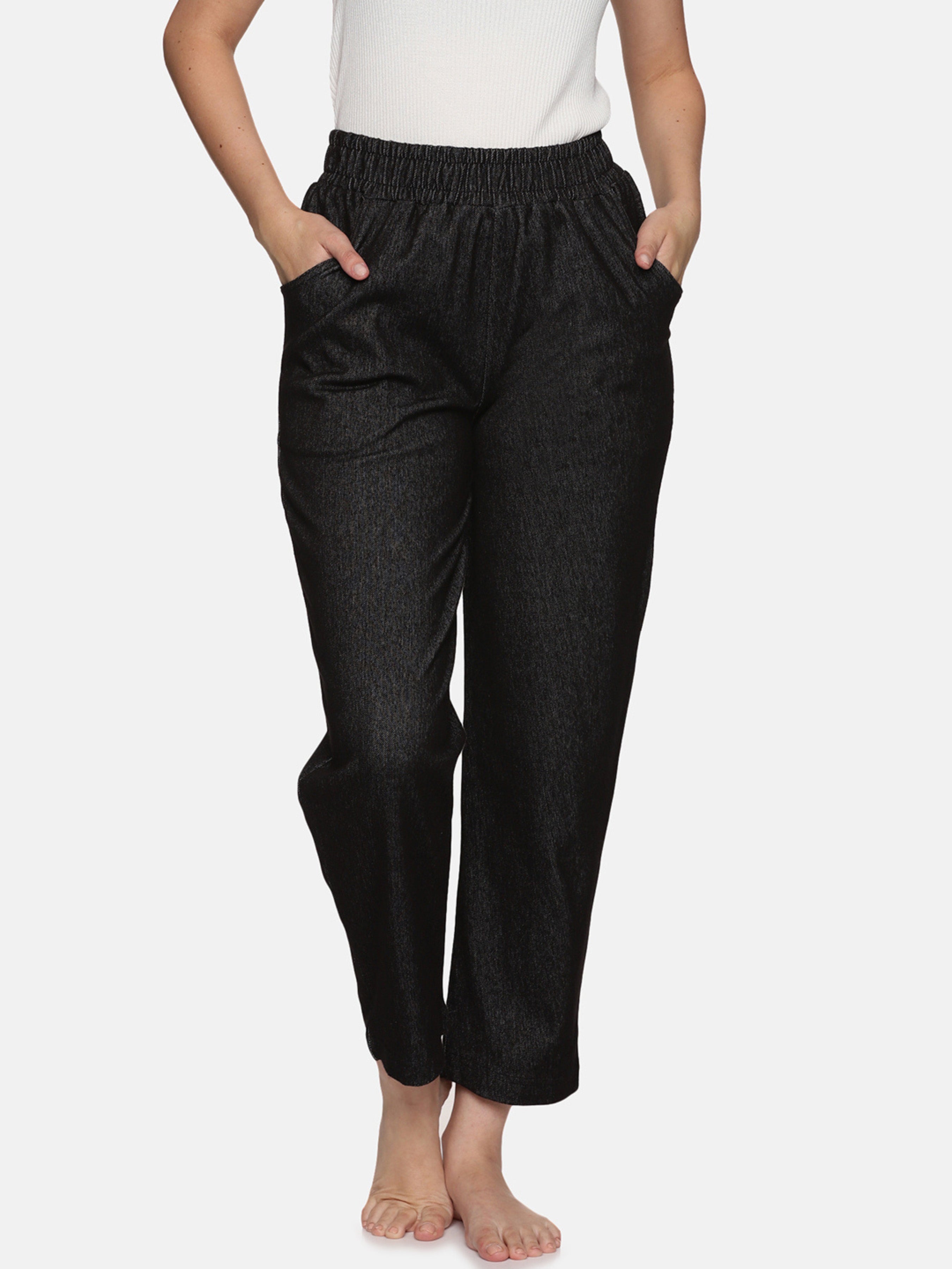 Women knit denim stretchable Pant NYS569 - notyetbyus