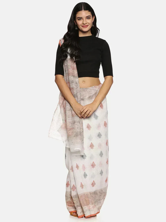 Women Back Printed Stretchable Elbow Sleeve RIB Blouse U0155 - notyetbyus