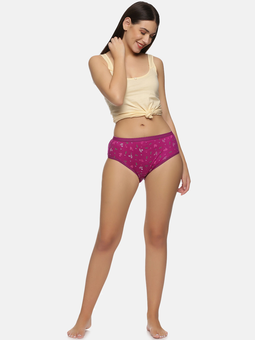 Women Panty OE AOP (Pack of 6 Pcs )  NYB525 - notyetbyus