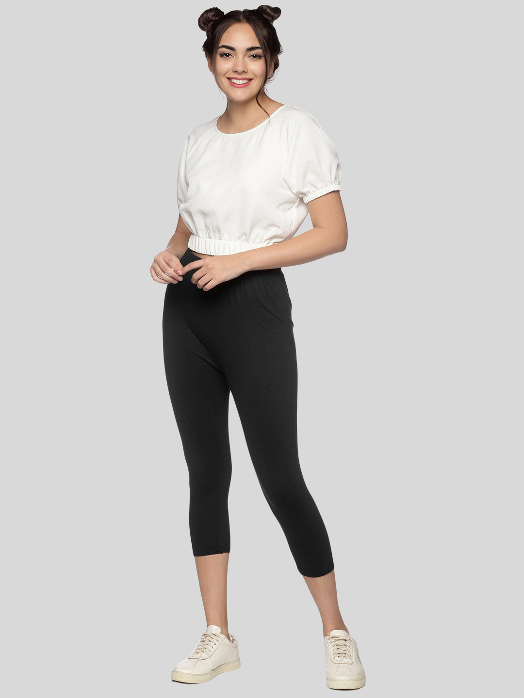 Women Stretchable Legging Capri NYC491 - notyetbyus