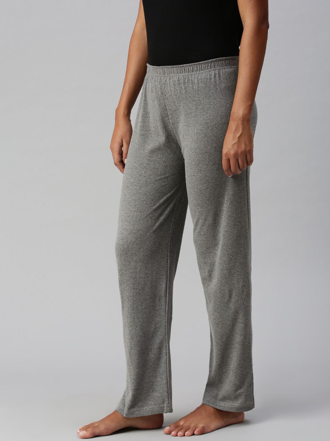 Women Mid rise Solid Side Slit Pant NYP418 - notyetbyus