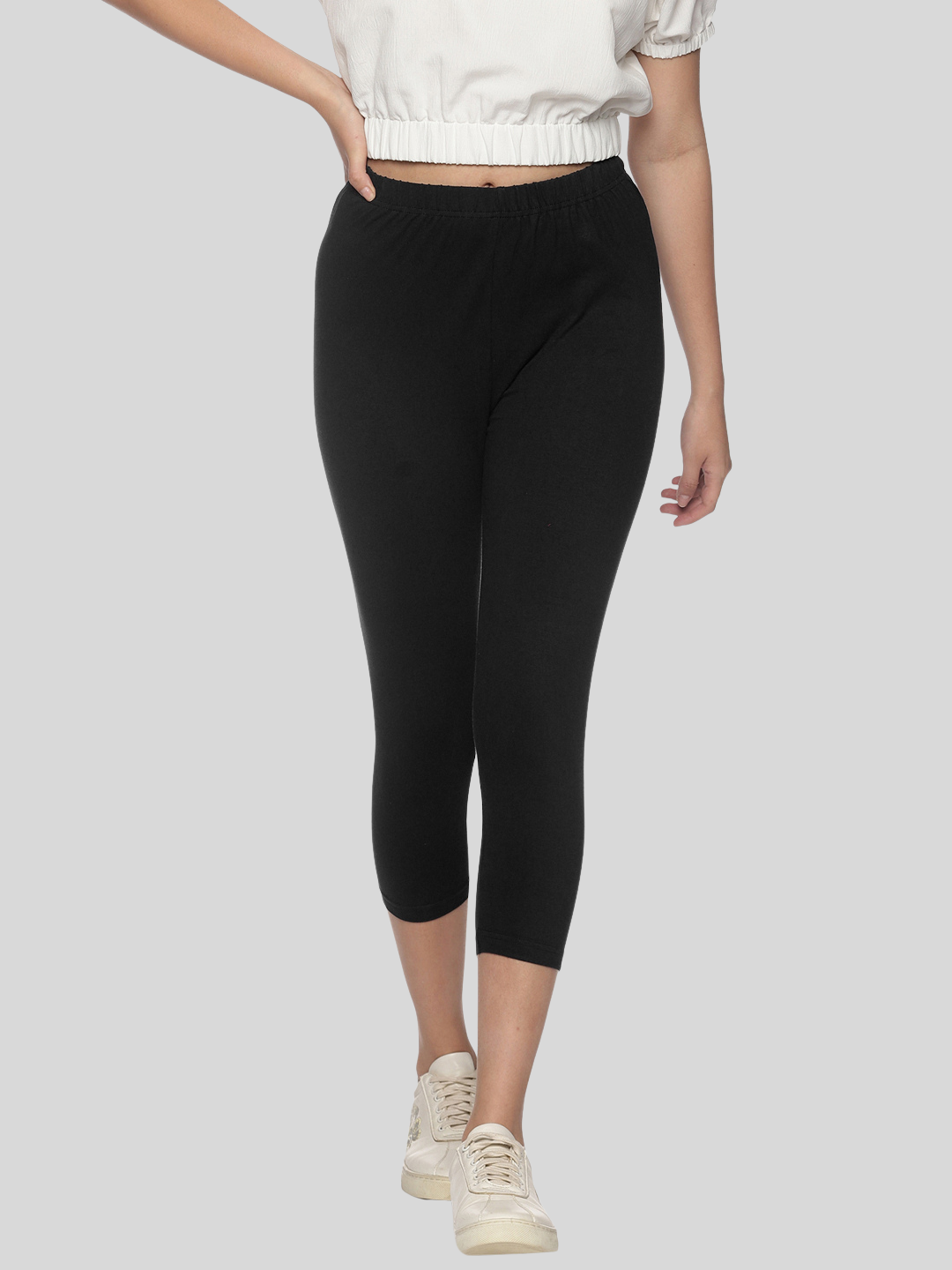 Women Stretchable Legging Capri NYC491 - notyetbyus