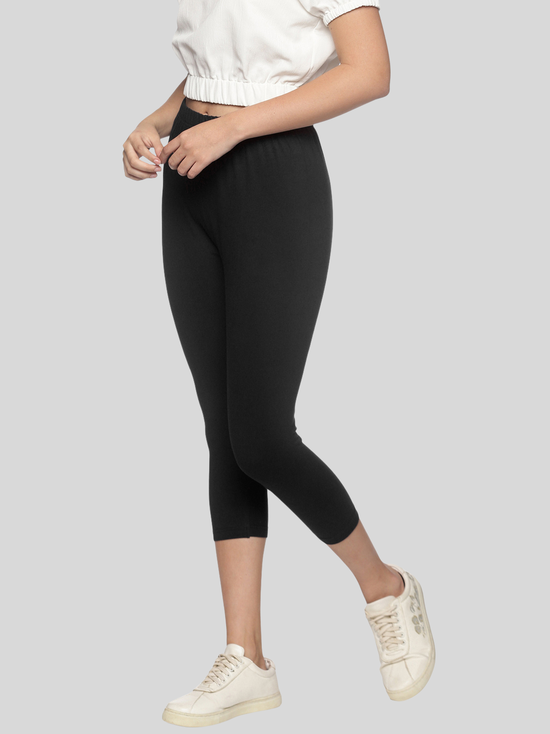 Women Stretchable Legging Capri NYC491 - notyetbyus
