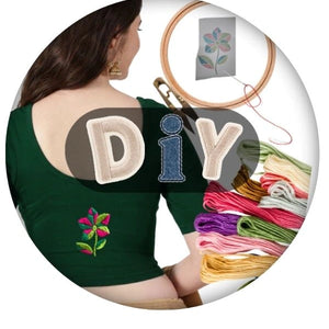 DIY Hand Embroidery Kit for Blouse
