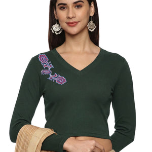 Full Sleeve Rib Blouse