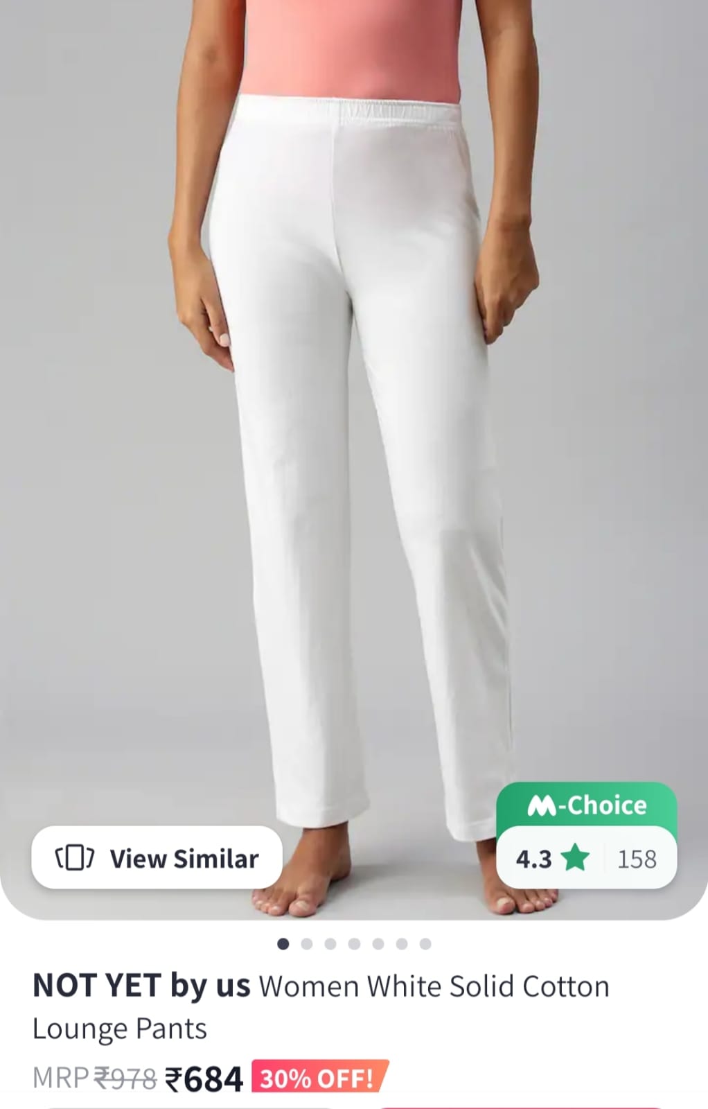 Women Mid rise Solid Side Slit Pant NYP418 - notyetbyus