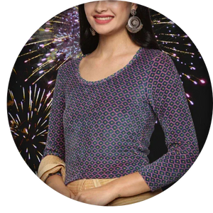 Allover Printed Blouse