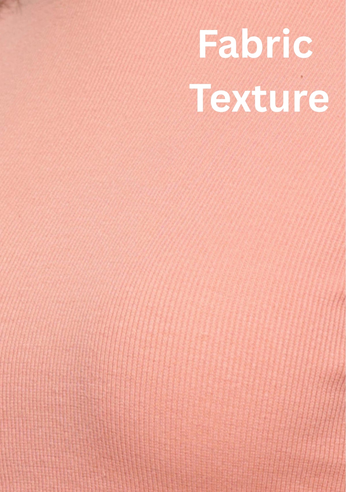 Women Back Printed Stretchable Elbow Sleeve RIB Blouse U0254 Peach