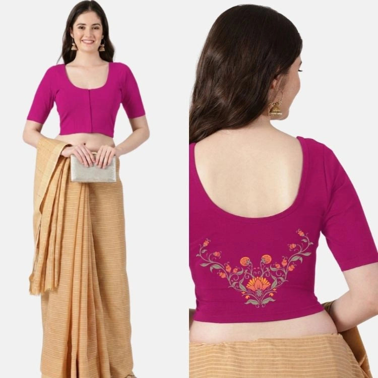 Front Open Half Sleeve Blouse